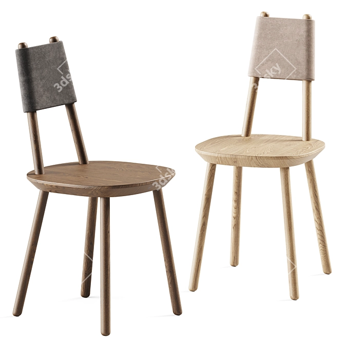  Nordic Homage Table & Naive Chair 3D model image 2