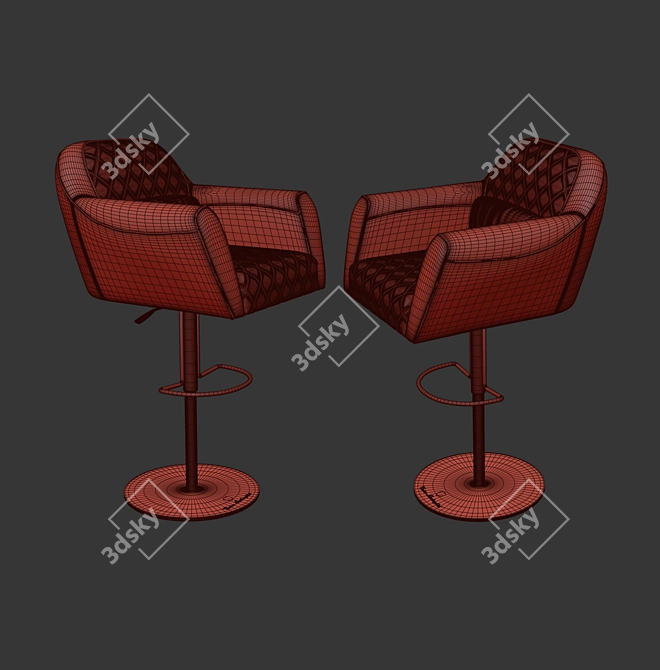 Imola Bar Chair: Luxury Design by Tonino Lamborghini 3D model image 5