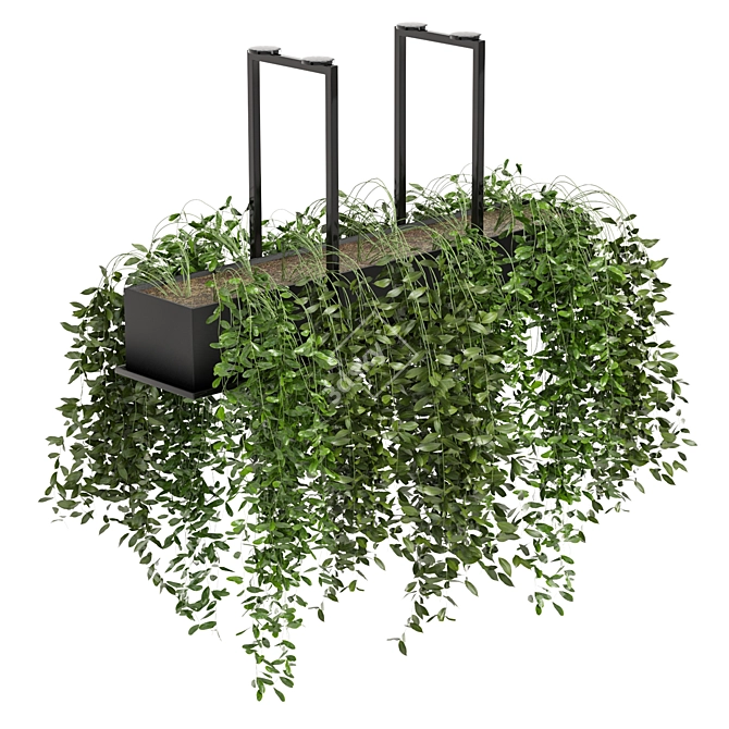 Metal Box Indoor Hanging Plants - Set 214 3D model image 4