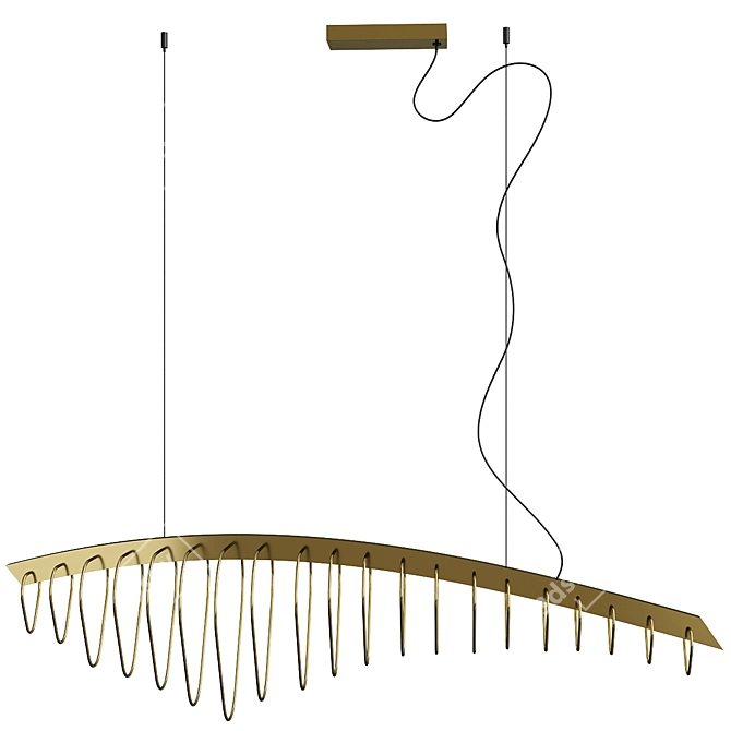 Whale MM Lampadari Pendant Light 3D model image 1