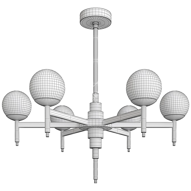 Elegant Marina Pendant Lamp 3D model image 2