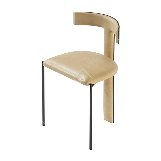 Elegant ZEFIR Chair: Modern Comfort 3D model image 2