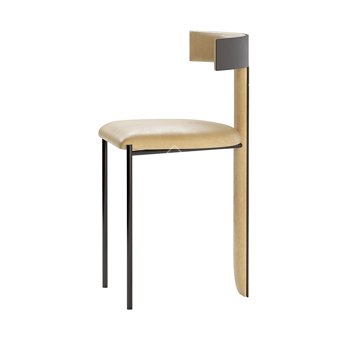 Elegant ZEFIR Chair: Modern Comfort 3D model image 4