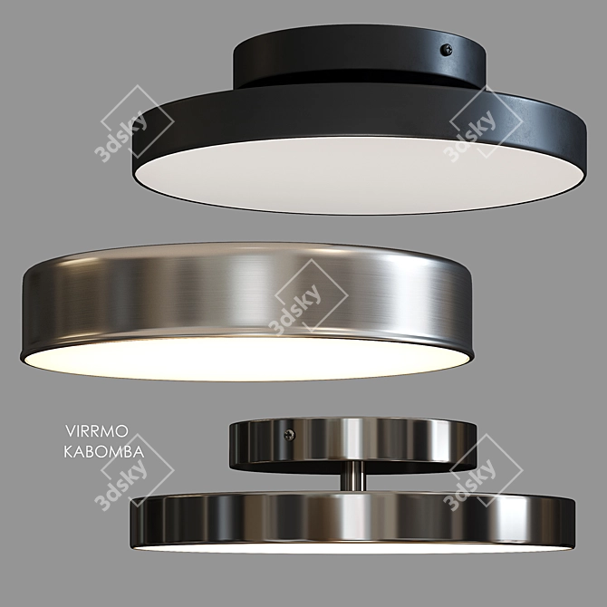 Vibrant LED Ceiling Lamp: VIRRMO KABOMBA 3D model image 1