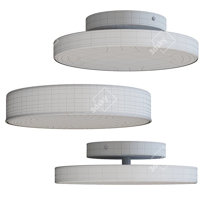 Vibrant LED Ceiling Lamp: VIRRMO KABOMBA 3D model image 2