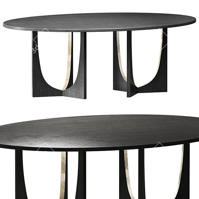 Inwood Cazarina Dining Table - Elegant Harmony for Your Dining Space 3D model image 1