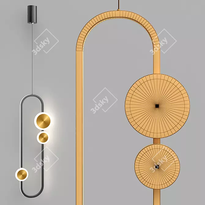 LAKKA Modern Design Lamp 3D model image 2