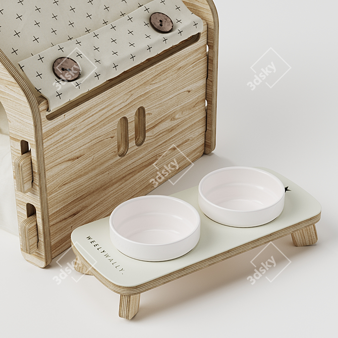 Title: Pet Haven Set - Wien & Toscana White 3D model image 3