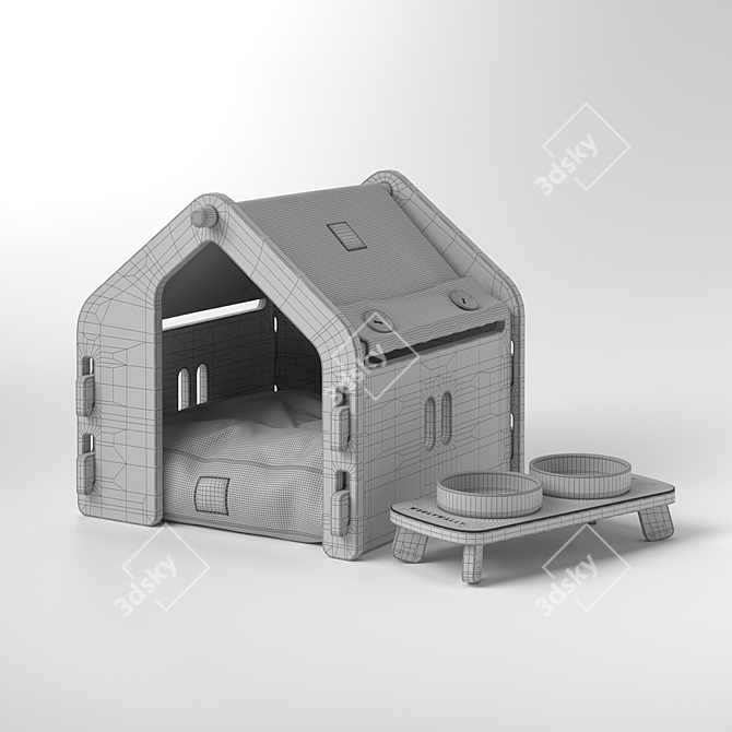 Title: Pet Haven Set - Wien & Toscana White 3D model image 5