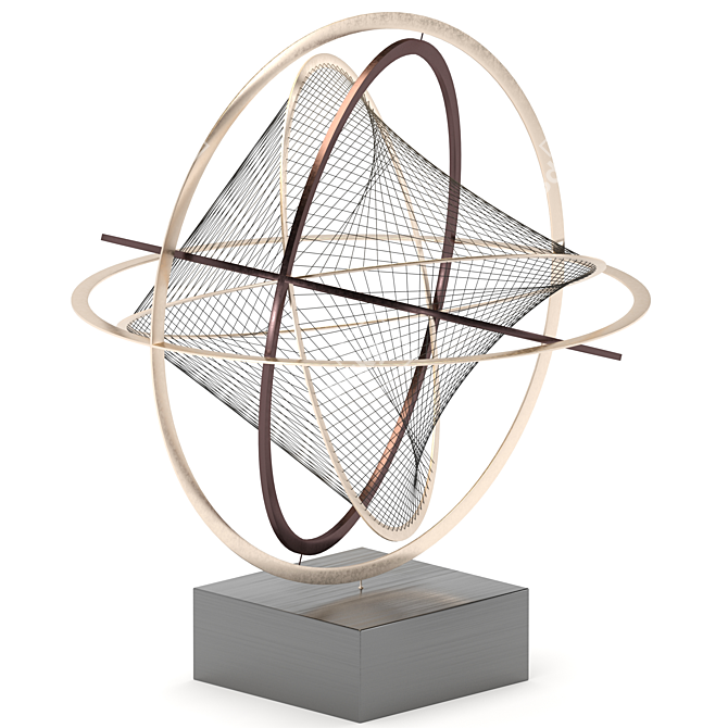 Kaon Sculpture: Modern Art 2015 3D model image 2