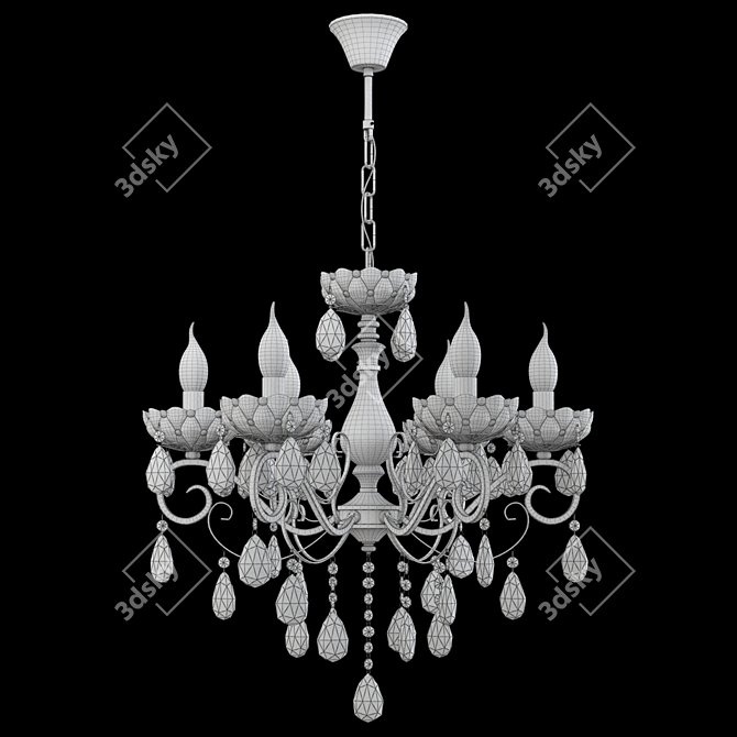 Luxury Eurosvet Escada Pendant Chandelier 3D model image 6