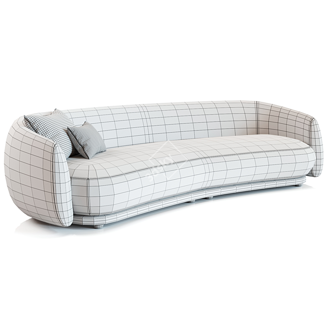 Luxurious Moroso Pacific Sofa 3D model image 4
