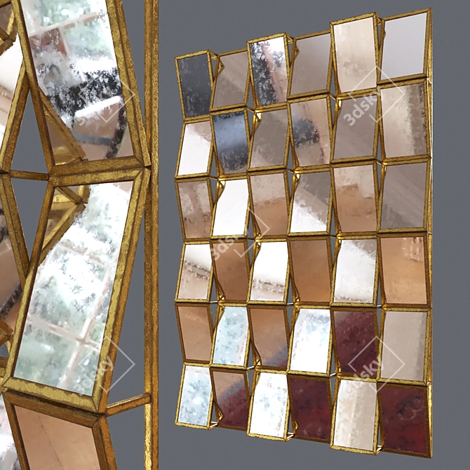 Sleek Miroir: Modern Reflection 3D model image 1