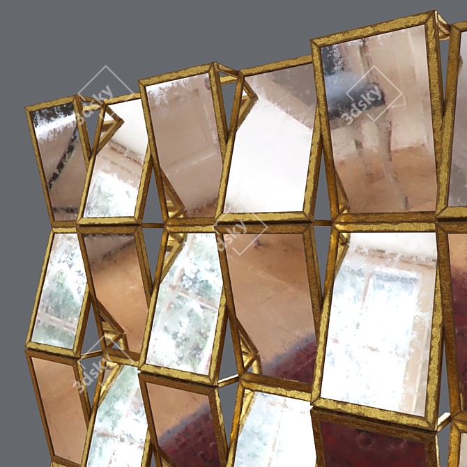 Sleek Miroir: Modern Reflection 3D model image 4