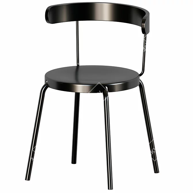  Modern Anthracite YNGVAR Chair 3D model image 1