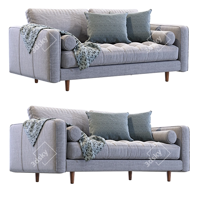 Sleek Sven Sofa: Modern Comfort for Every Home 3D model image 2