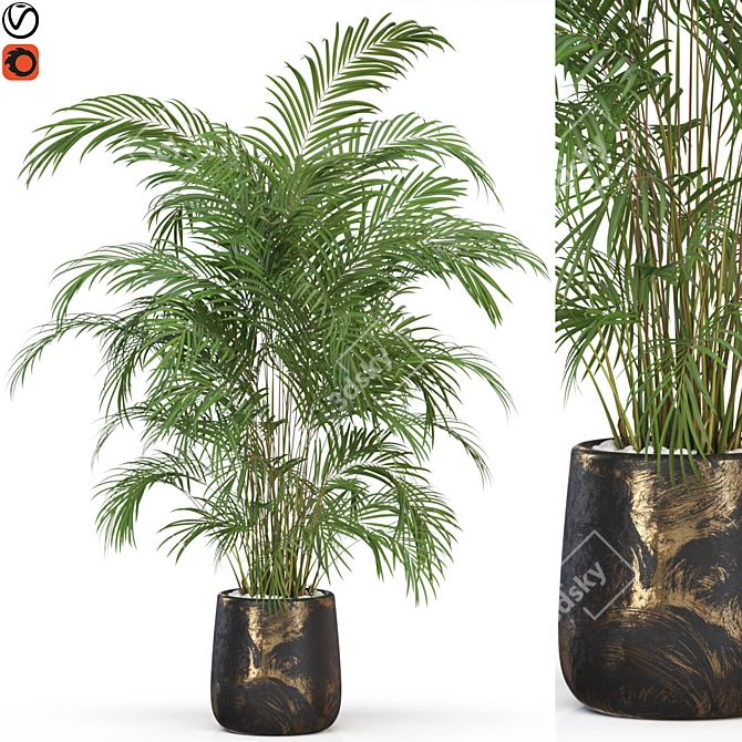 Exquisite Greenery Collection 3D model image 1