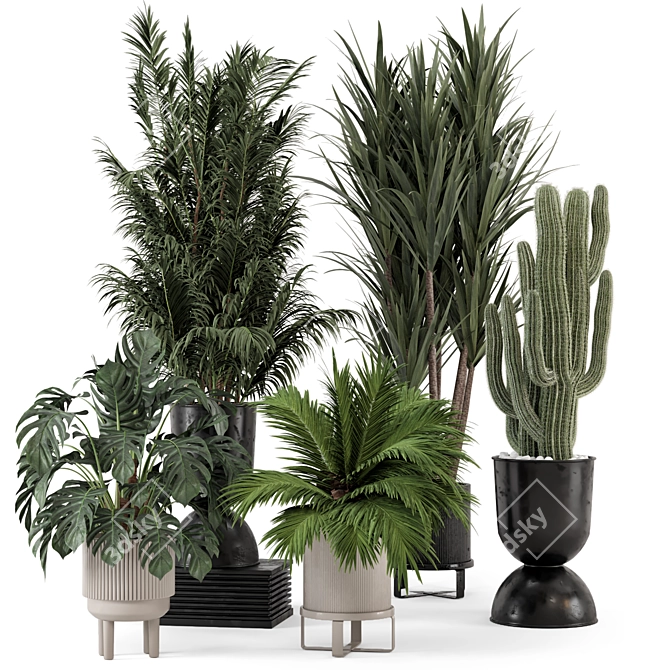 Nature's Charm: Ferm Living Bau Pot Large - Set 461 3D model image 1