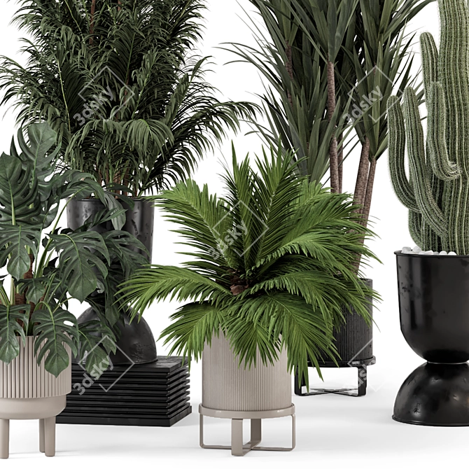 Nature's Charm: Ferm Living Bau Pot Large - Set 461 3D model image 4