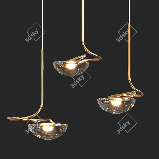 Jackie Contemporary Chandelier 3D model image 4