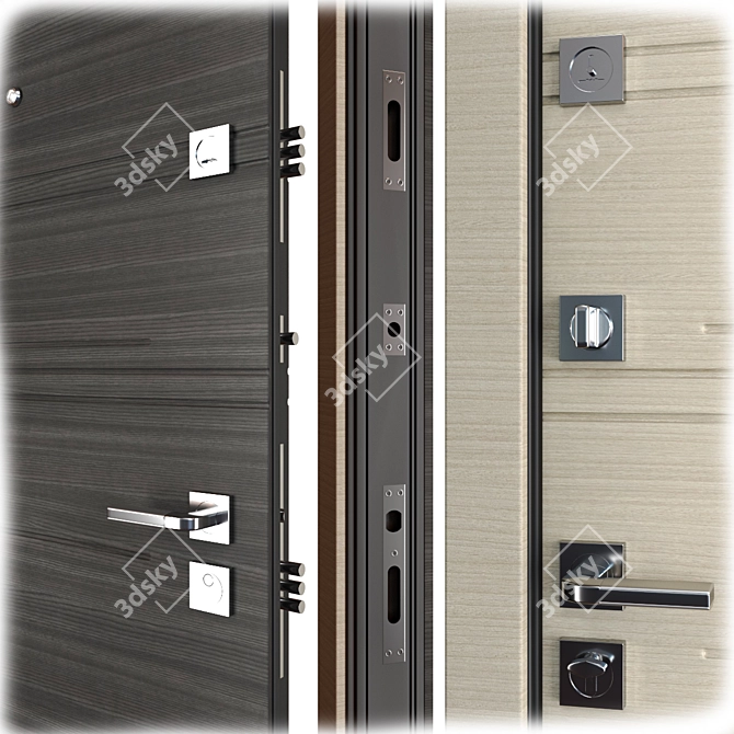 Kassandra_new (Favorit) Steel Entrance Door - Stylish and Secure 3D model image 2