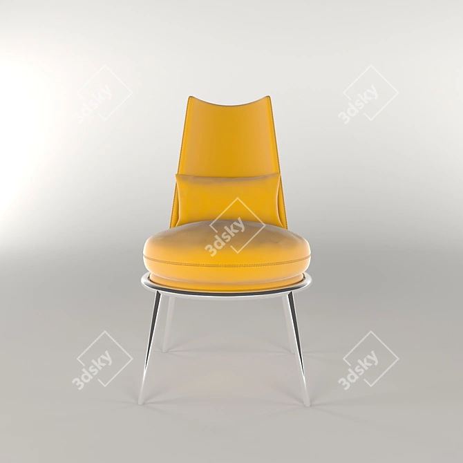 Elegant AURORA Armchair: Luxury meets comfort 3D model image 2