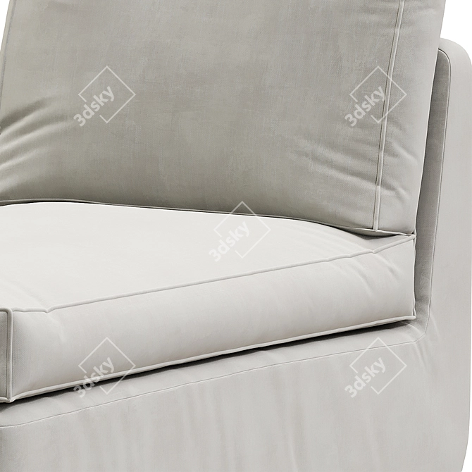 Modern and Comfortable KIVIK Chaise 3D model image 4