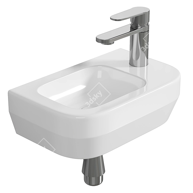 Duravit DuraStyle 360mm Wall Hung Handrinse Basin 3D model image 1