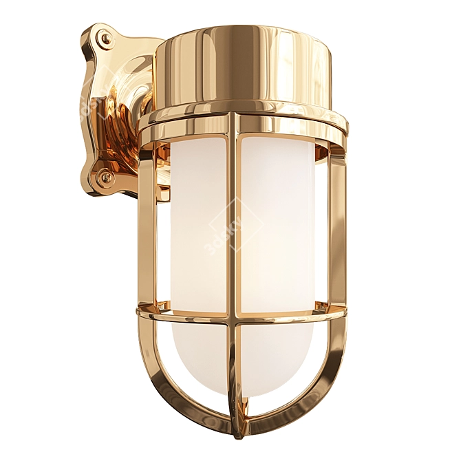 Elegant Tolson Cage Sconce 3D model image 1