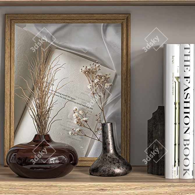 Elegant 16-Piece Decor Set 3D model image 2