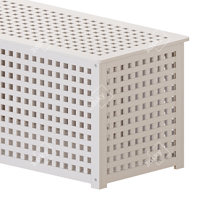 IKEA HOL Acacia Storage Tables 3D model image 3