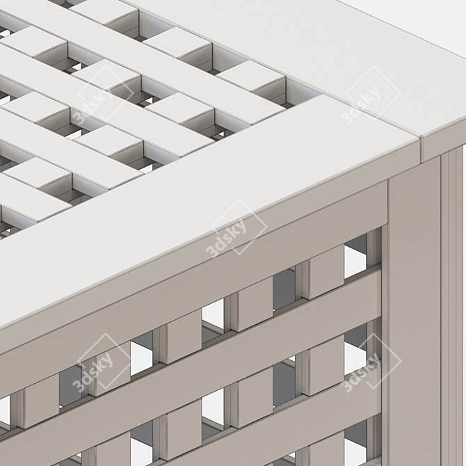 IKEA HOL Acacia Storage Tables 3D model image 6