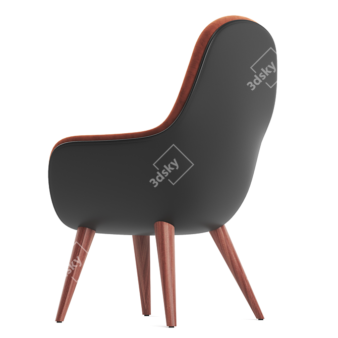 Dena Modern Lounge Chair 3D model image 3