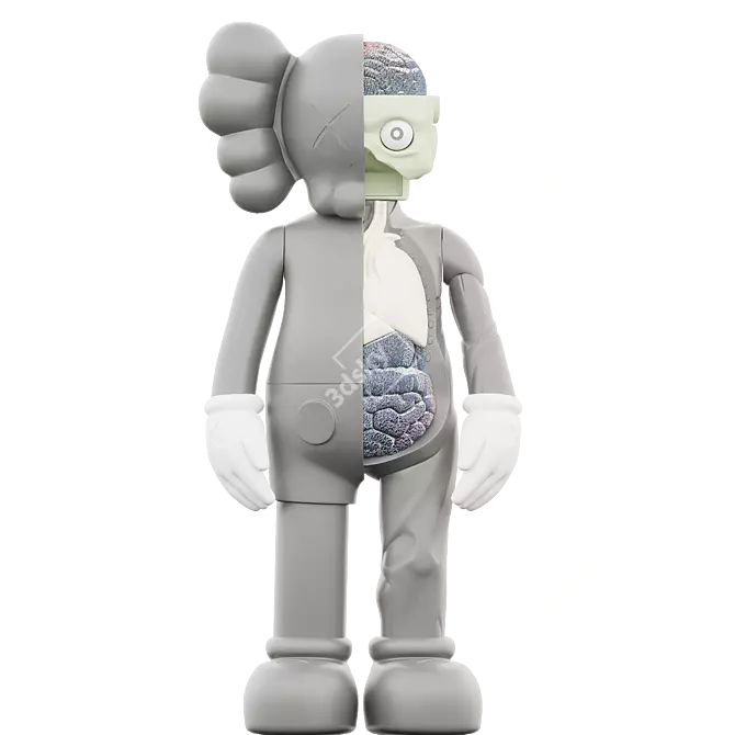 Modern KAWS COMPANION: Unique & Stylish 3D model image 1