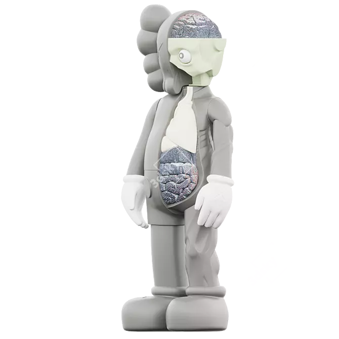 Modern KAWS COMPANION: Unique & Stylish 3D model image 2