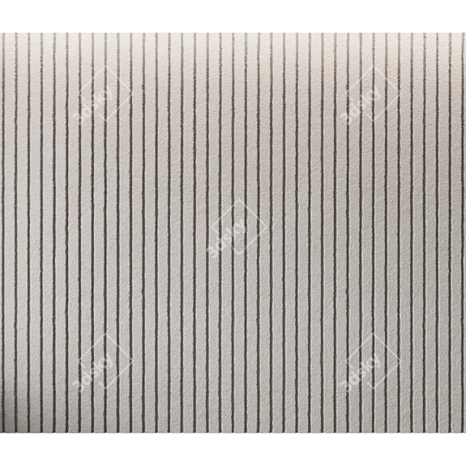 Seamless Decorative Wall Finishing 3D model image 1