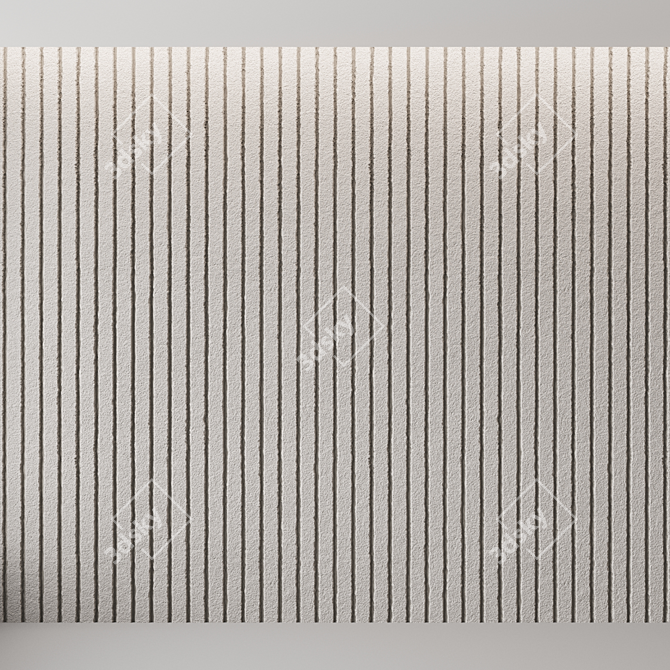 Seamless Decorative Wall Finishing 3D model image 2