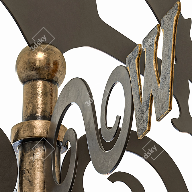 Title: Dragon Weather Vane Chimney Pipe 3D model image 4