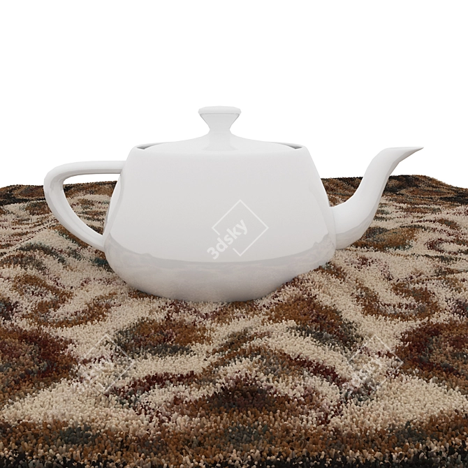 Round Rugs Set: Versatile 3D Carpets 3D model image 5