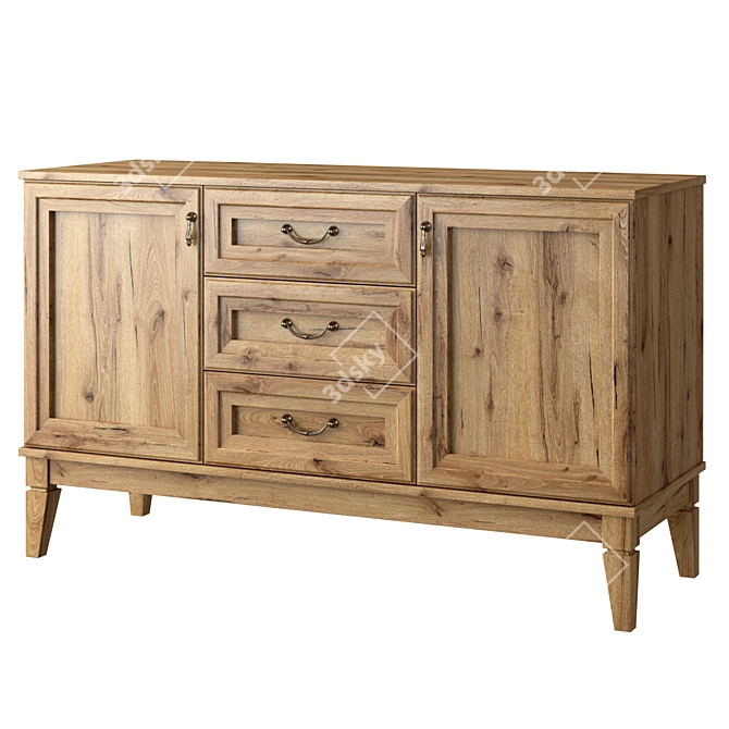 Modern 5-Drawer Chest: MK-65 Series 3D model image 1