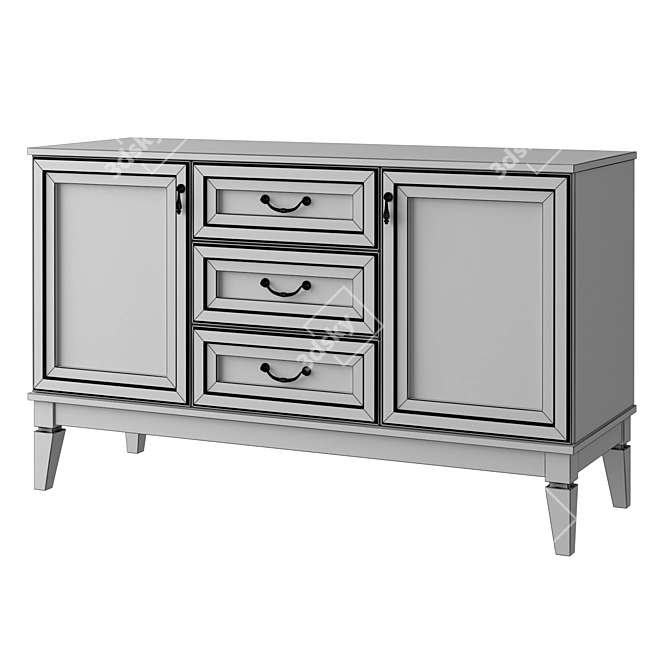 Modern 5-Drawer Chest: MK-65 Series 3D model image 3