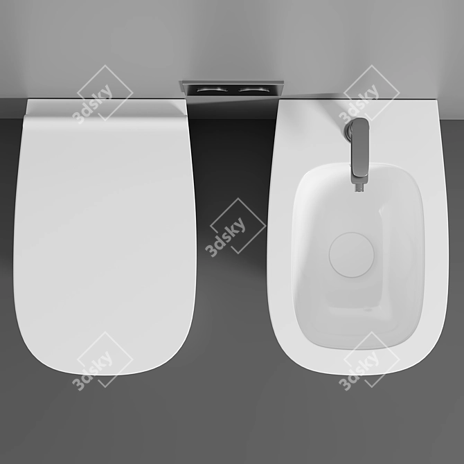 Genesis Floorstanding WC: Innovative Design & Quality Craftsmanship 3D model image 2