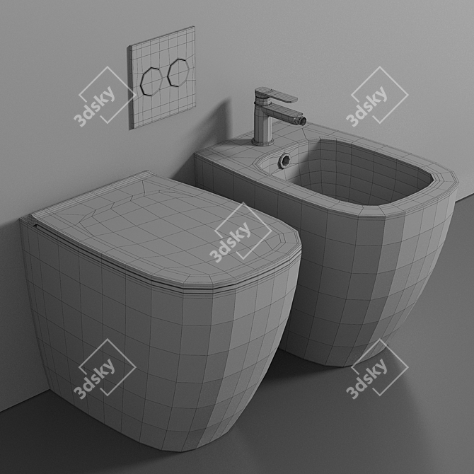 Genesis Floorstanding WC: Innovative Design & Quality Craftsmanship 3D model image 3