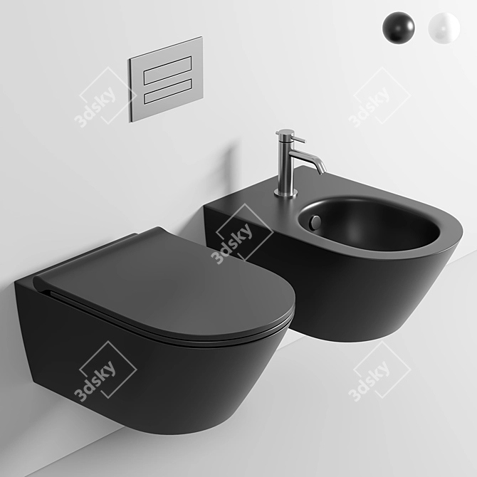 Catalano New Zero Wall WC 3D model image 1