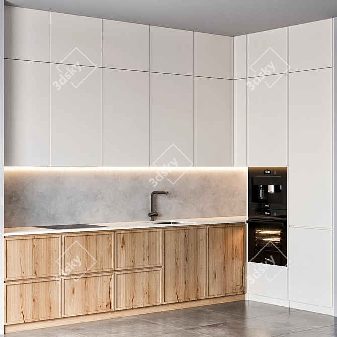 Miele Kitchen 60: Perfectly Designed for Efficiency 3D model image 1