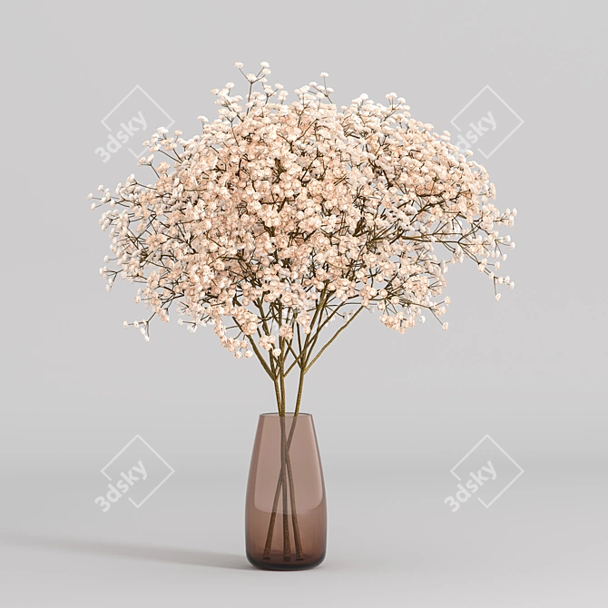 Elegant Perennial Gypsophila - Timeless Beauty 3D model image 1