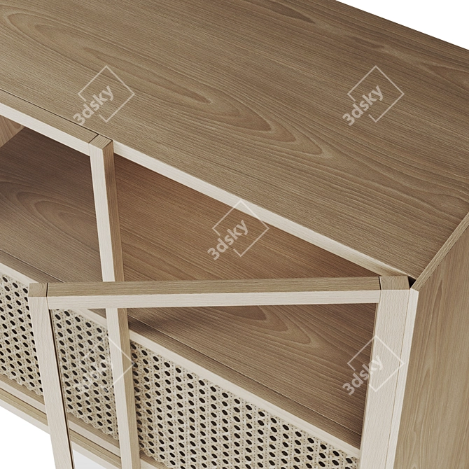 Modern Oak Buffet: CANA by Bolia 3D model image 4