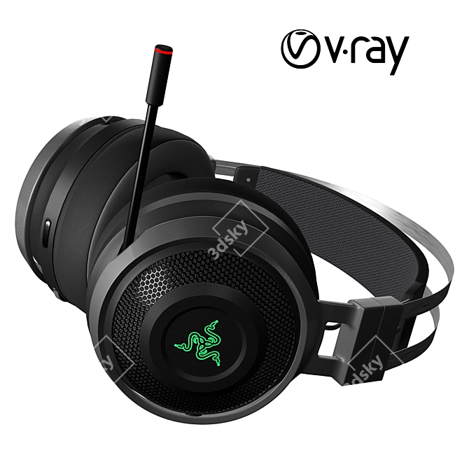 Immersive Gaming Headphones: Razer Nari 3D model image 5