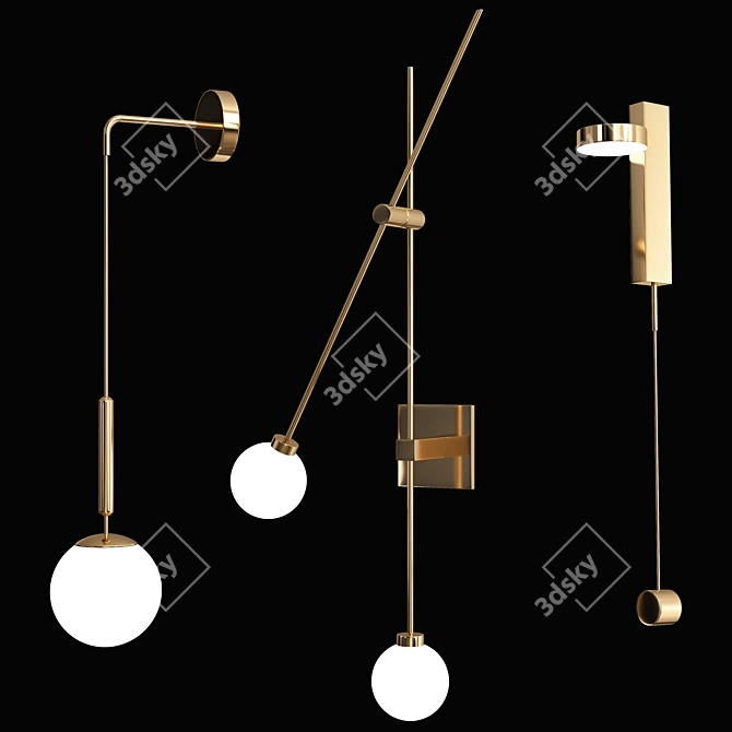 Modern Wall Lamps 3D model image 2