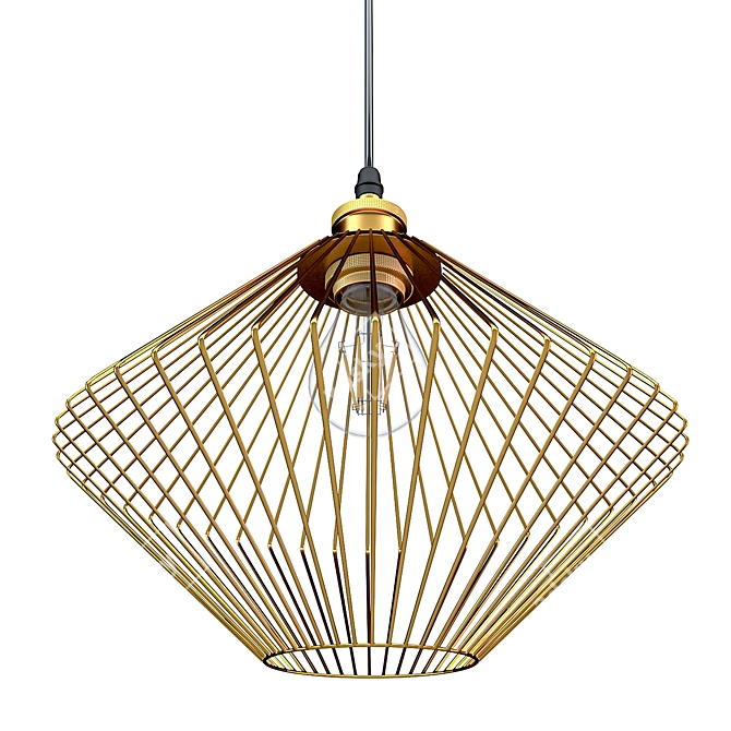 Wire Cage Pendant Light 3D model image 13